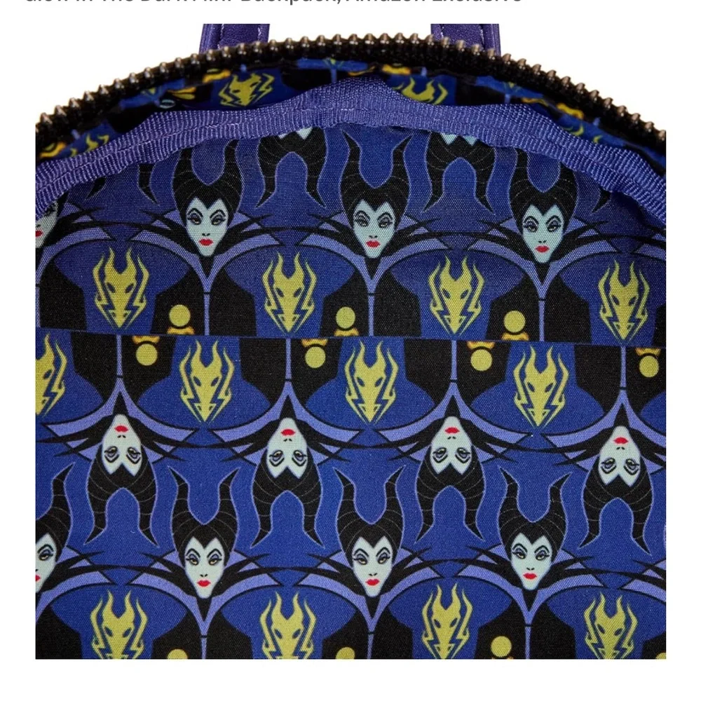 Loungefly Disney Backpack: Maleficent Dragon Lenticular GITD Mini-Backpack